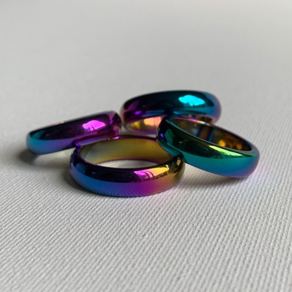 Polished Oil Slick Ring NEW - Picture 3 of 5